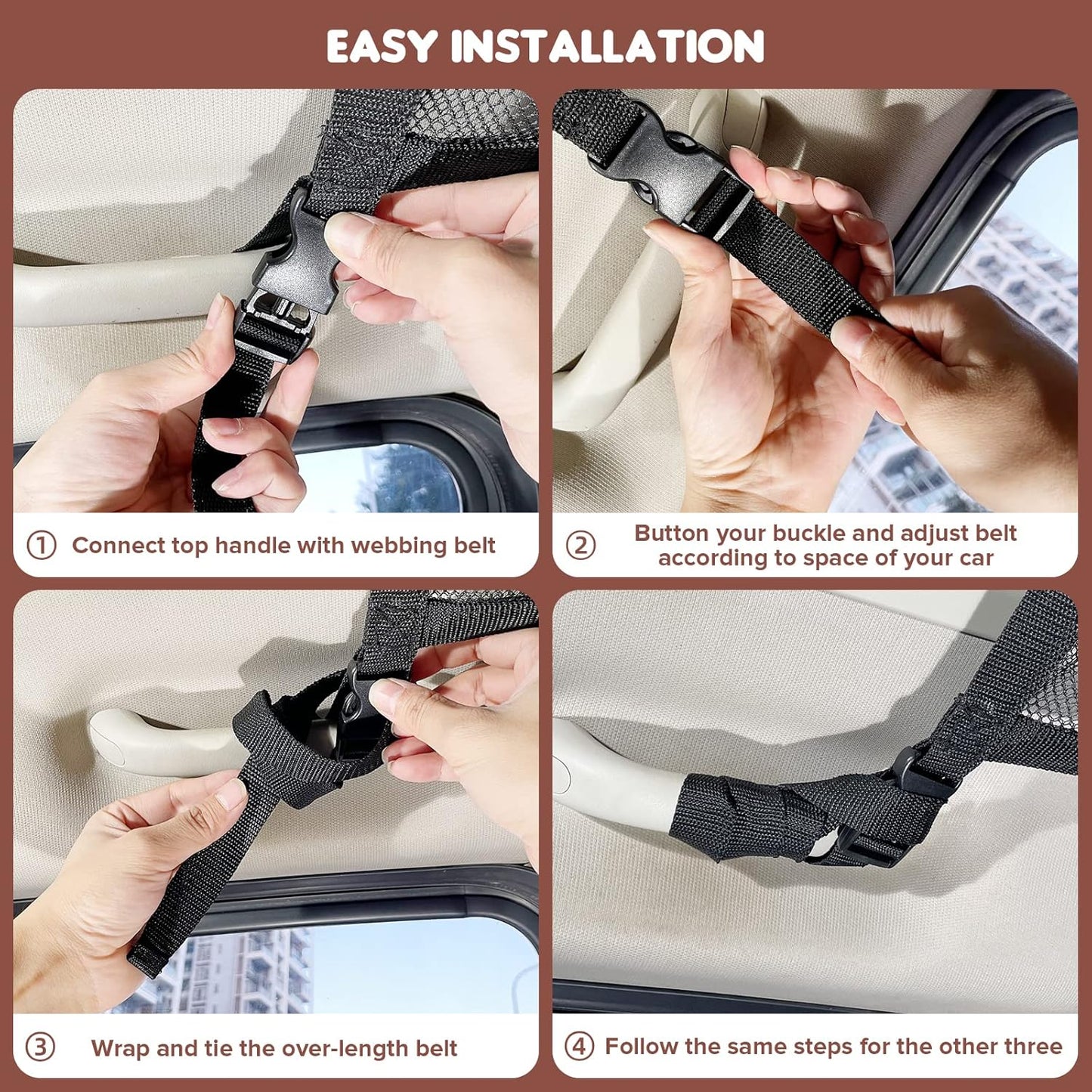 Upgrade Car Ceiling Cargo Net Pocket