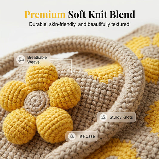 ✨ Hand-Crocheted Bucket Bag for Women — One Tote, Endless Summer Vibes. 🌼