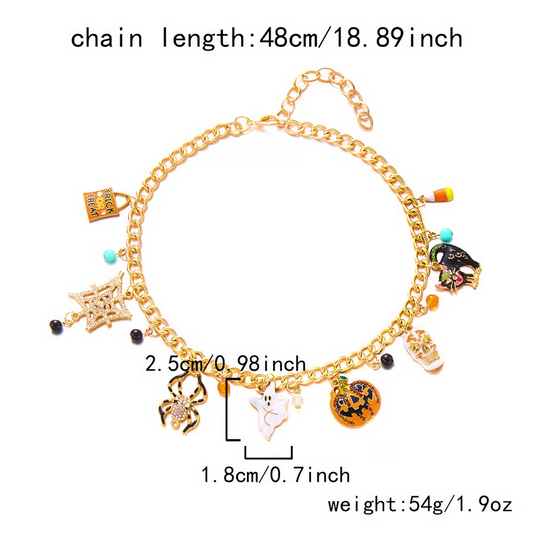 2025 Halloween-Themed Alloy Jewelry