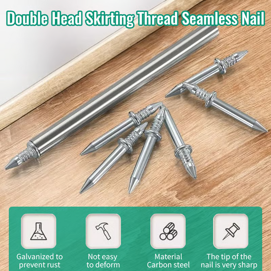 Last Day 49% OFF 🔥Double Head Skirting Thread Seamless Nail