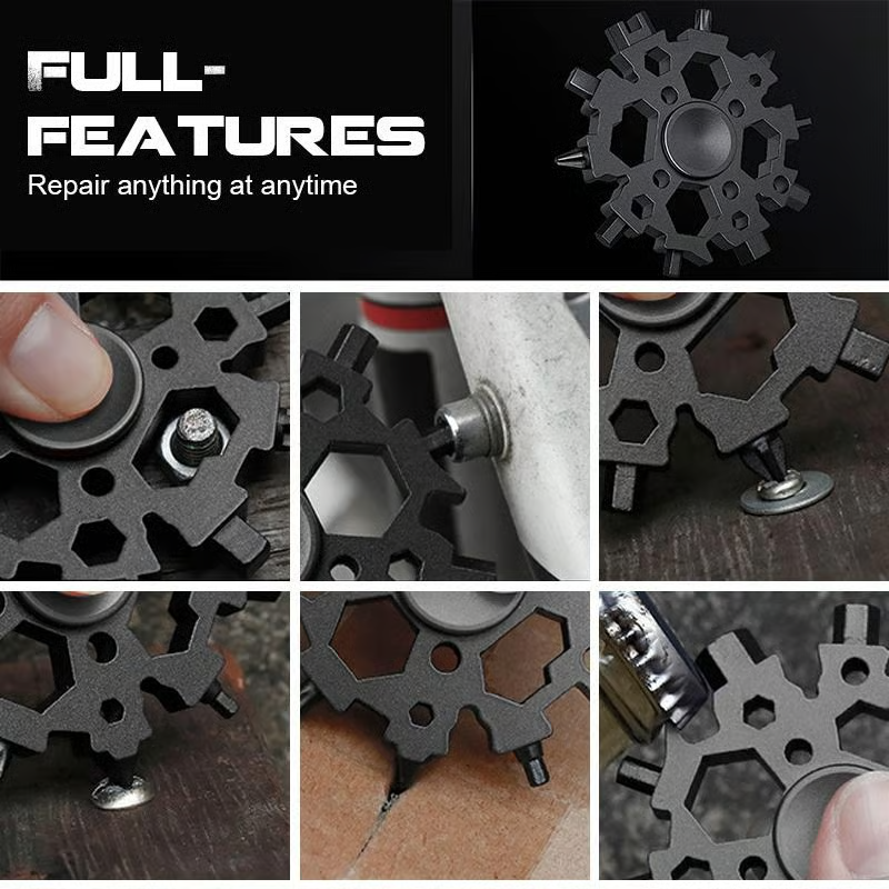 Last Day 49% OFF🔥Snowflake Fidget Spinner With 23-in-1 Multi-Tool🔧