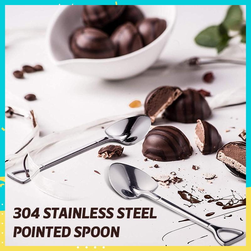 ✨ Not Your Ordinary Spoon – Unique Shovel Design Dessert Spoon Set (4PCS)