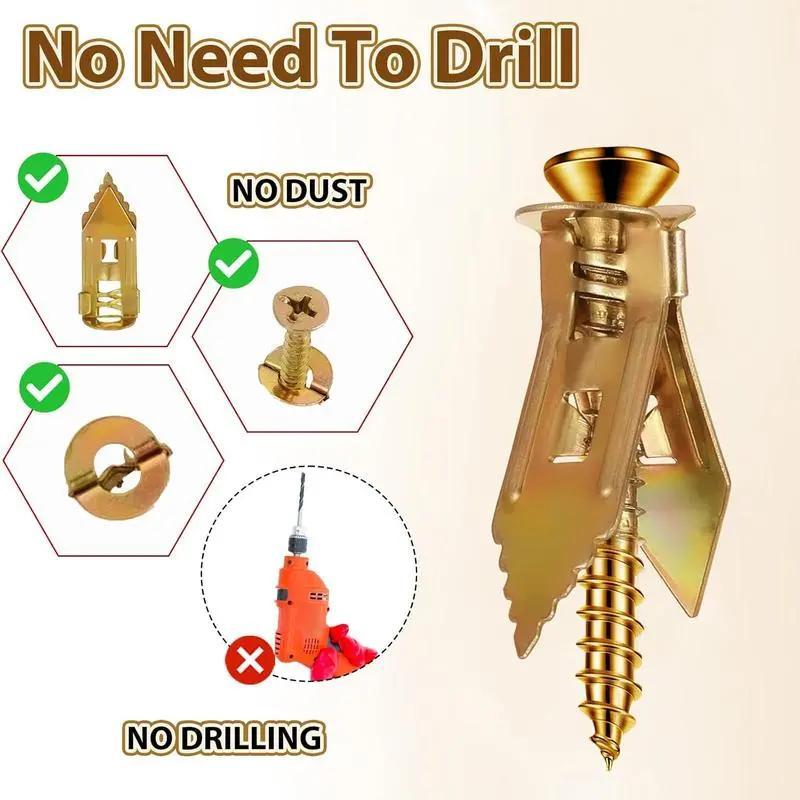 🔥Self Drilling Drywall Anchors with Screws Kit