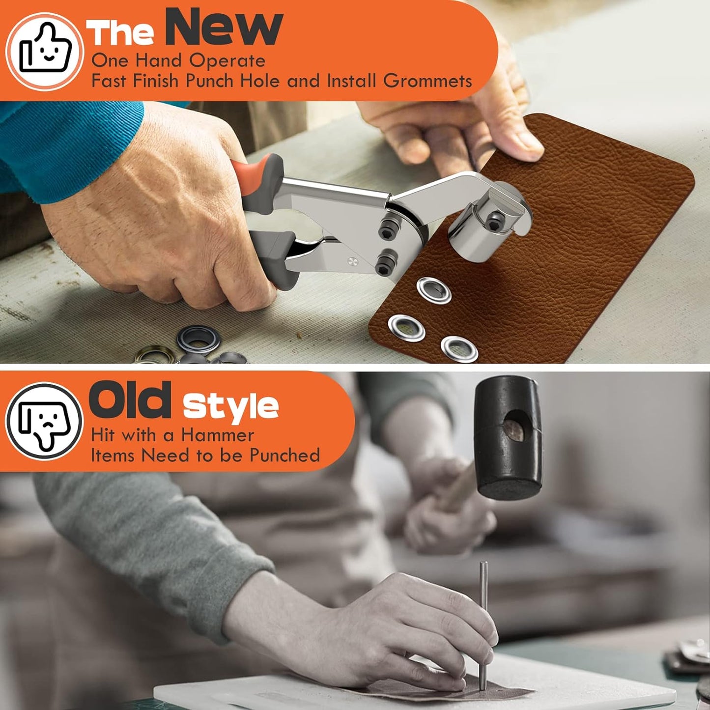 🔥Heavy-Duty Professional Grommet Tool Kit