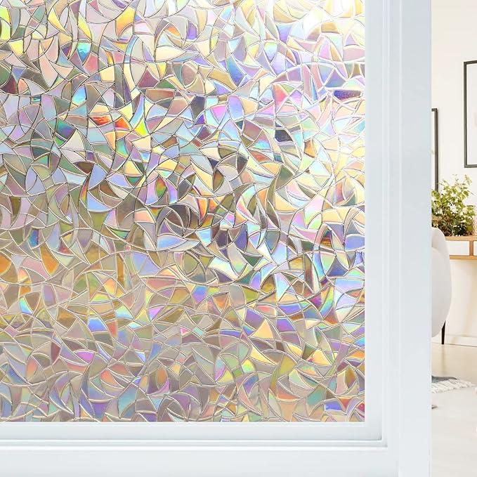 Last Day 49% OFF🔥 Stained Glass Rainbow Film Decorative Window Clings