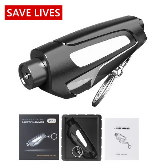 Automotive Escape Tools Window Breaker & Seatbelt Cutter