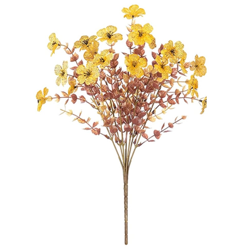 Artificial Outdoor Sunset Mums Flowers - UV resistant, Waterproof, Windproof