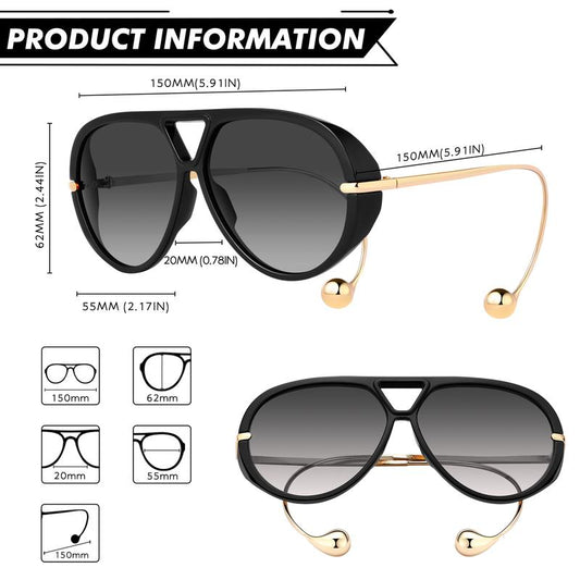 🔥Fashionable Oversized Aviator Sunglasses