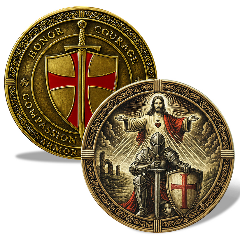 🔥Last Day 49% OFF🛡️ Templar Prayer Coin