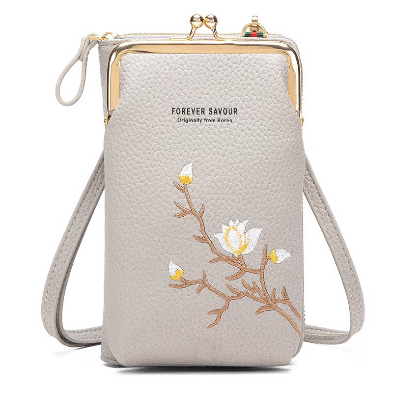 Women Sling Cross-Body Wallet with Mobile Cell Phone Holder
