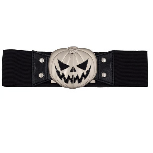 Halloween Special 49% OFF🔥Elastic Waist Belt Trick Or Treat Pumpkin Black👻