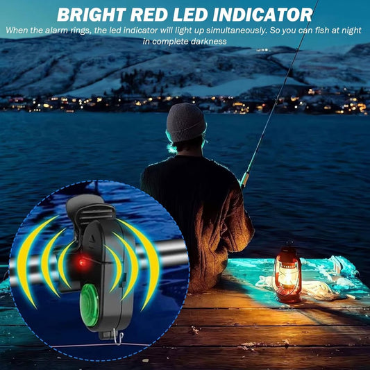 Last Day 49% OFF🔥Fishing Bite Alarm with LED Light🎣