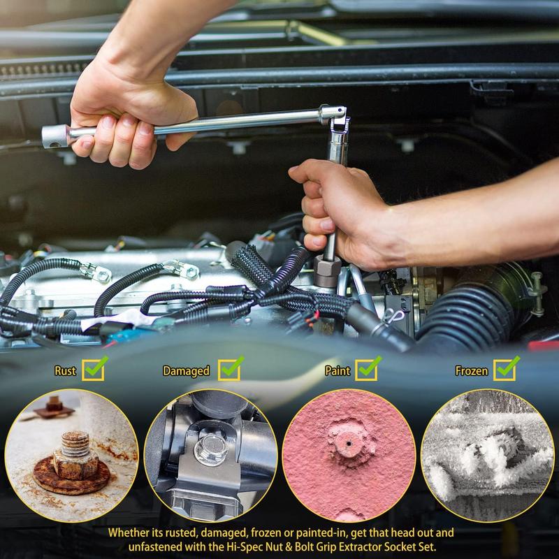 🔥Last Day 49% OFF🔩 Bolt Extractor Tool Set, 13+1 Counts Impact