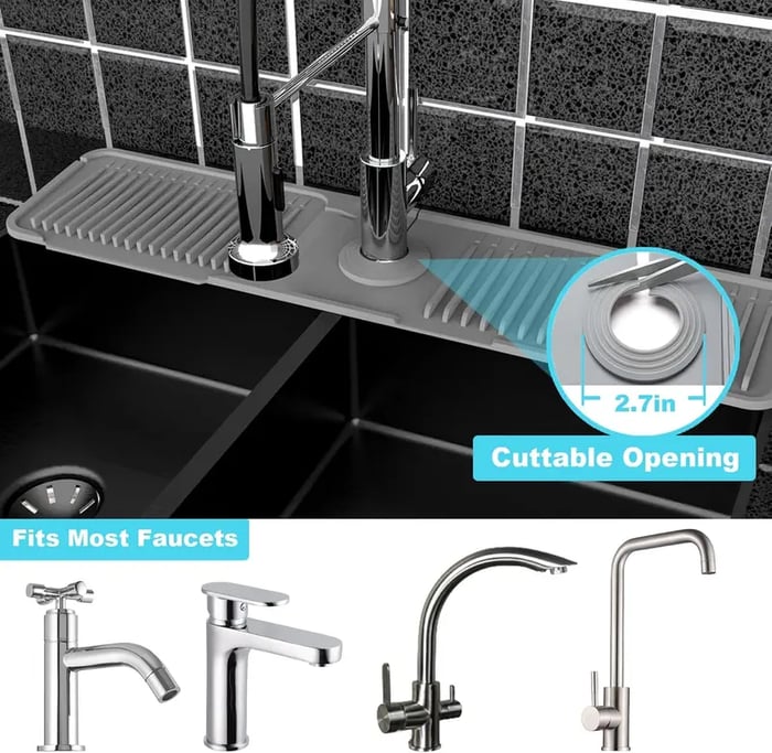 Last Day 49% OFF🔥Kitchen Sink Protector Silicone Faucet Mat