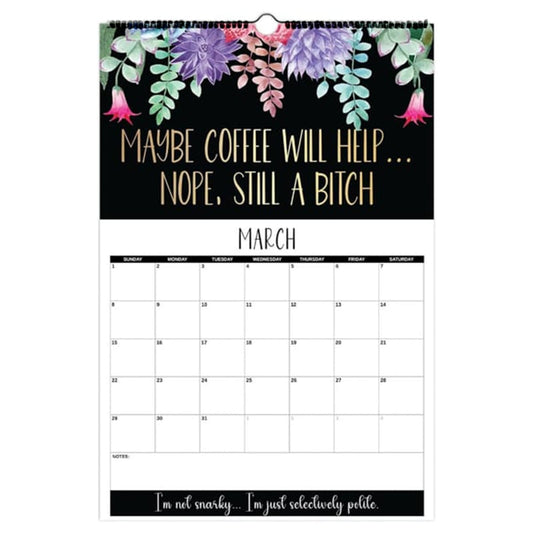 Here We F*cking Go Again: 2026 Swear Calendar for Tired-Ass Women - Hang with Ease, Funny Monthly Calendar