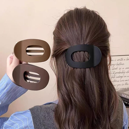 4 Pack Solid Hair Flat Clip Set