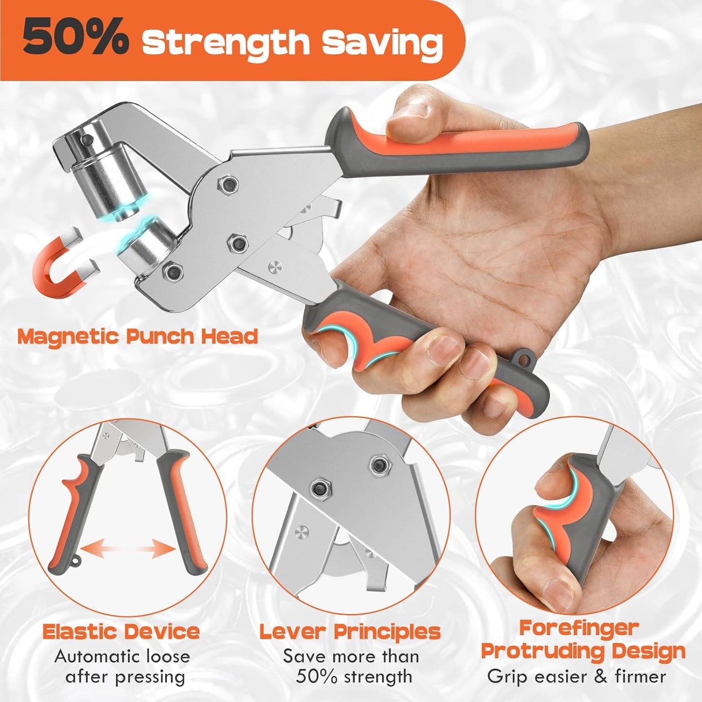🔥Heavy-Duty Professional Grommet Tool Kit