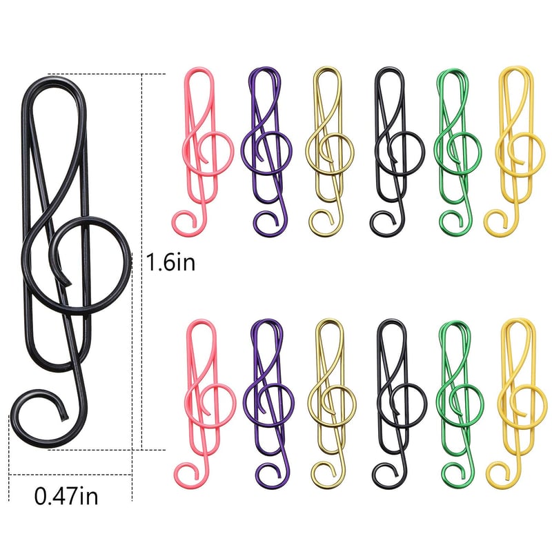 Last Day 49% OFF🎵Music multicoloured metal paper clips(100 PCS)