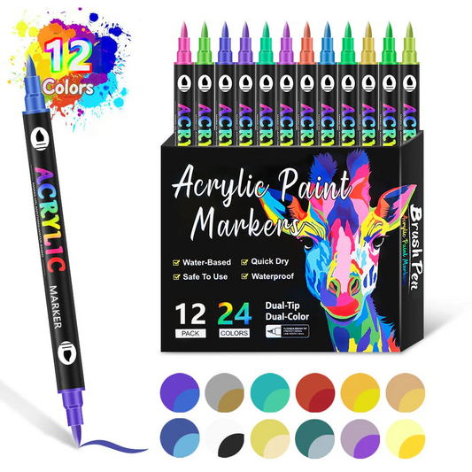 🔥Last Day 49%OFF -Dual Tip Acrylic Paint Pen Marker