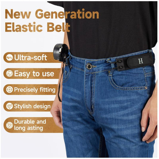 Last Day 49% OFF🔥Tactical Metal Hook Elastic Waist Belt (2-Pack) - Soft Adjustable Sides