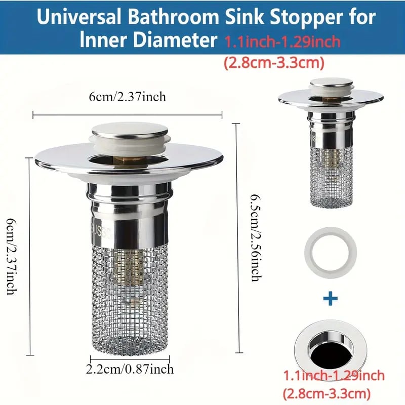 Last Day 49% OFF🔥Universal Stainless Steel Bathroom Drain Strainer