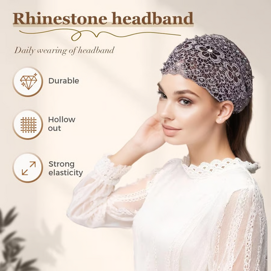 Bohemian Elastic Hollow Rhinestone Headband