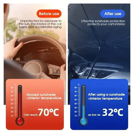 🔥UV-Blocking Car Sun Shade | Foldable & Easy