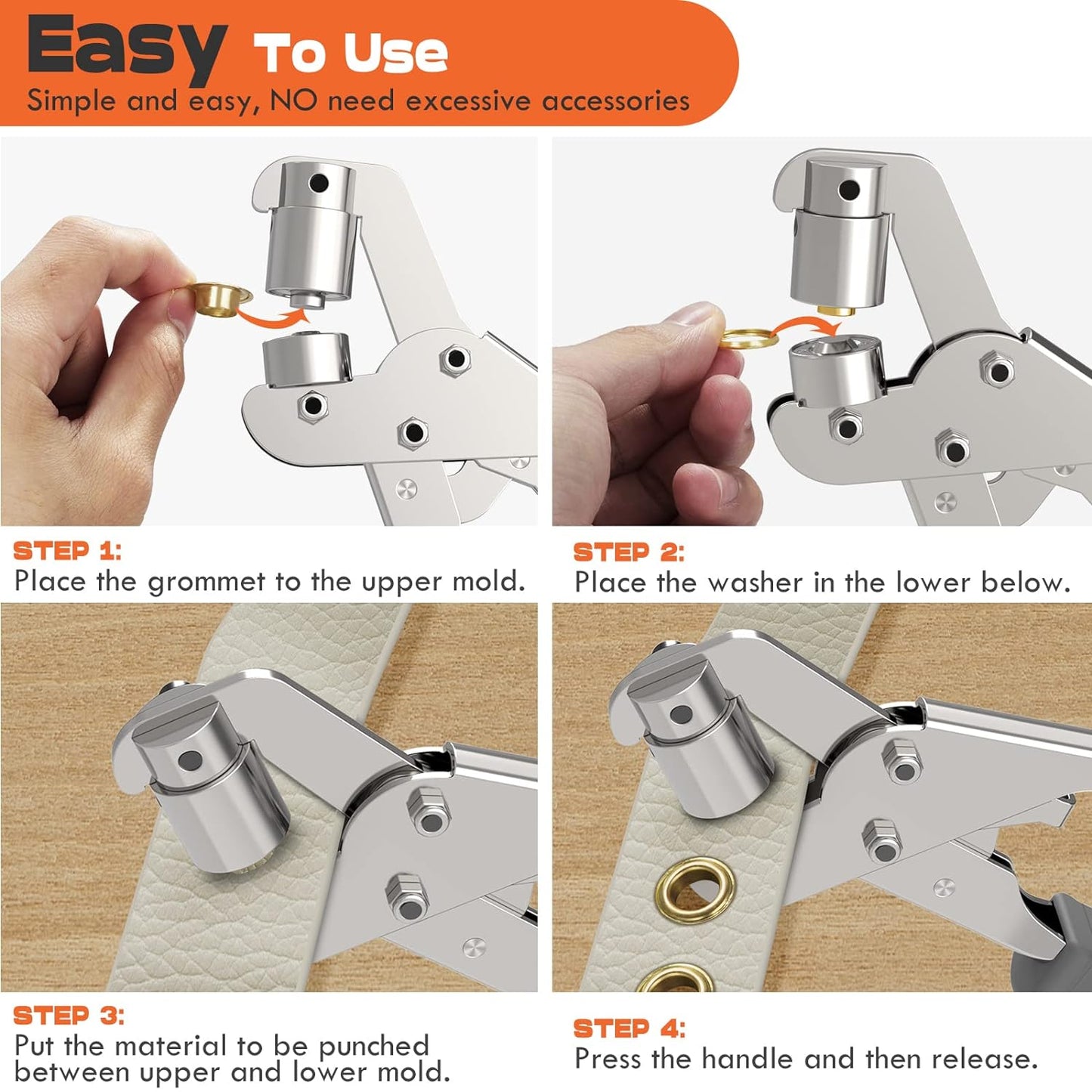 🔥Heavy-Duty Professional Grommet Tool Kit