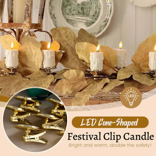 2025 New Arrival✨ Flameless Clip-On Christmas Tree Candles🕯️