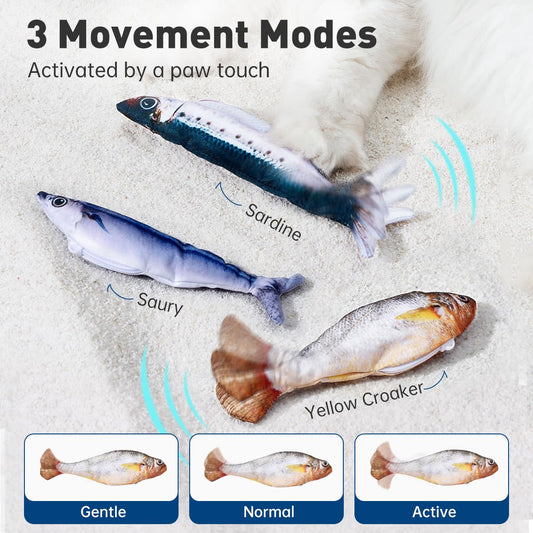 Last Day 49% OFF 🔥Interactive Flopping Fish Cat Toy – Perfect Gift for Cats🎁