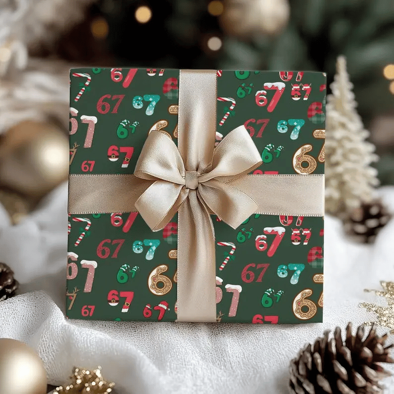 🔥LAST DAY 49% OFF🎁67 Meme Christmas Gift Wrap – Wrap Your Presents in Viral Holiday Fun 🎄Christmas Gift Wrap