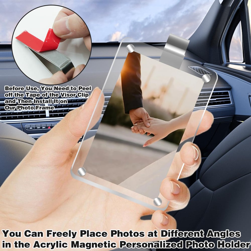 Magnetic Car Visor Photo Clip