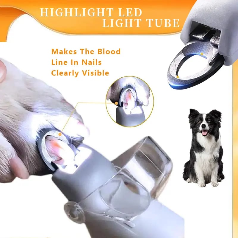 🔥  Last Day 49% OFF🐱🐕LED Light Pet Nail Clippers - 5X Magnification