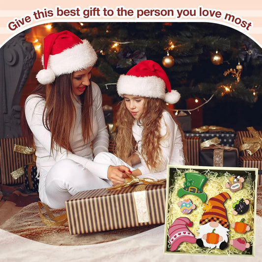 ✨Magnetic Interchangeable Gnome Holiday Door Signs🎅