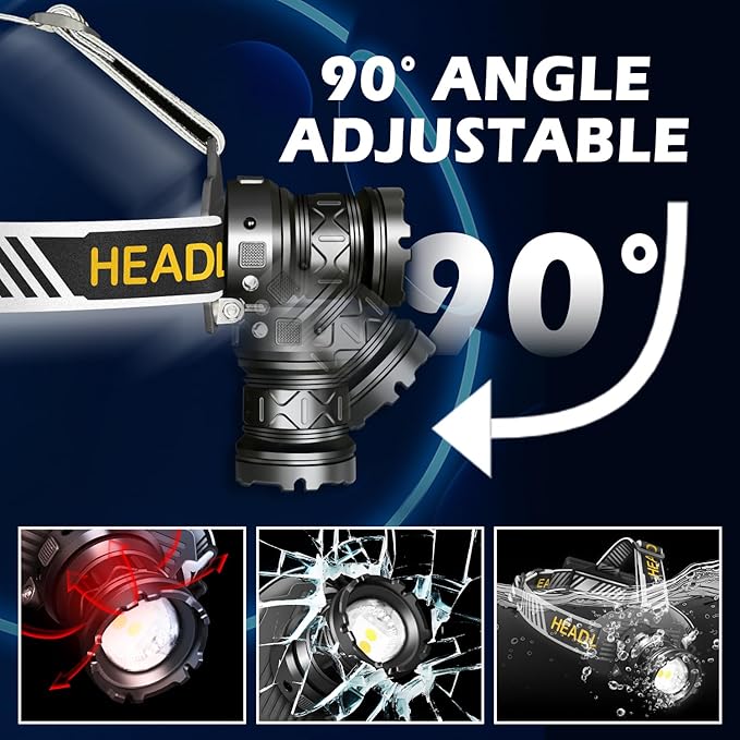 Last Day 49% OFF🔥🔥Super Bright Rechargeable LED Headlamp