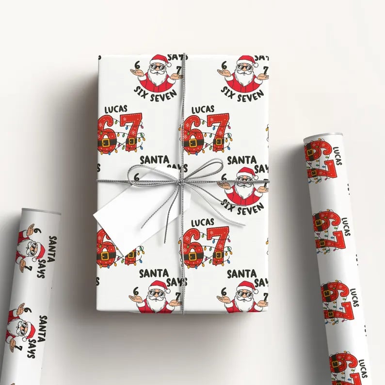 🔥LAST DAY 49% OFF🎁67 Meme Christmas Gift Wrap – Wrap Your Presents in Viral Holiday Fun 🎄Christmas Gift Wrap