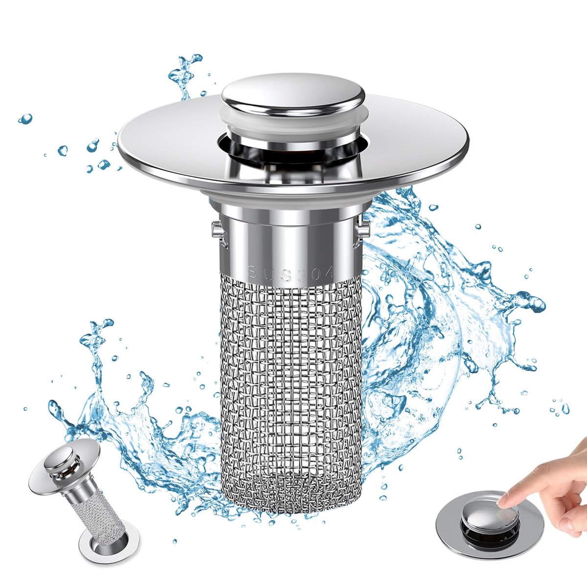 Last Day 49% OFF🔥Universal Stainless Steel Bathroom Drain Strainer