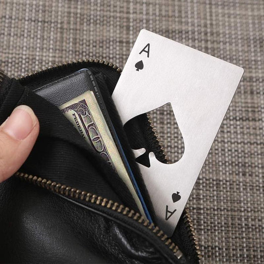 🔥Last Day 49% OFF♠️Ace of Spades Poker Card Bottle Opener