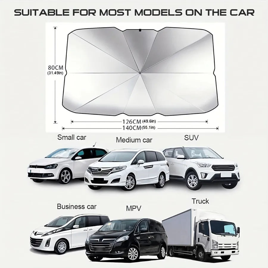 🔥UV-Blocking Car Sun Shade | Foldable & Easy