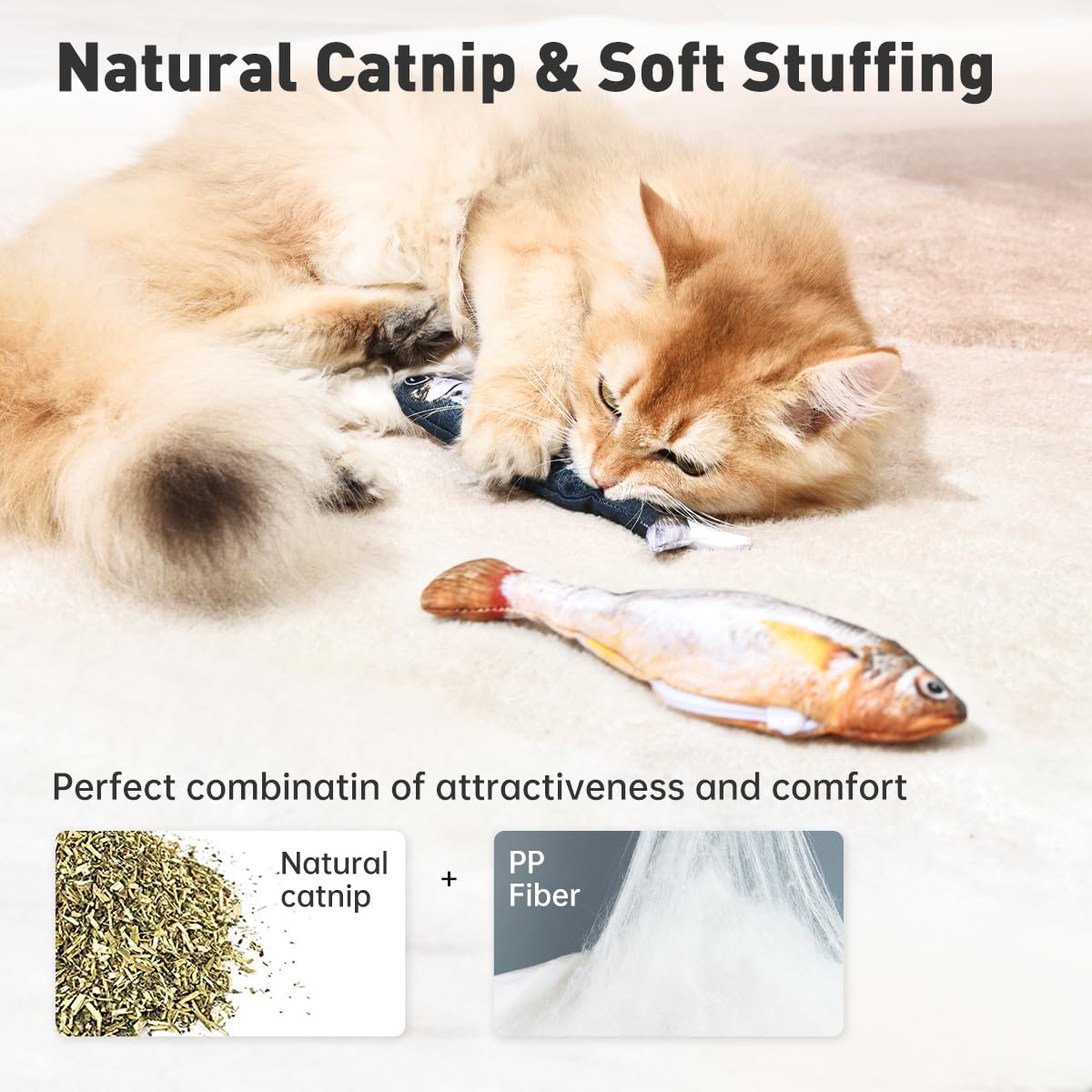 Last Day 49% OFF 🔥Interactive Flopping Fish Cat Toy – Perfect Gift for Cats🎁