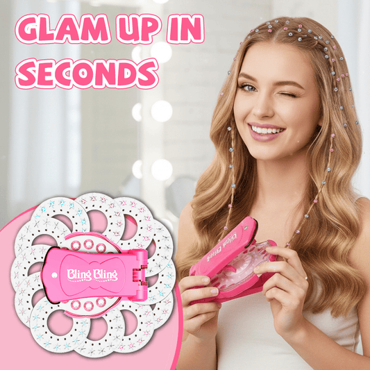 🎄Christmas Special 49% OFF💎Shining Bling Diamond Hair Sparkle Stapler Machine Set