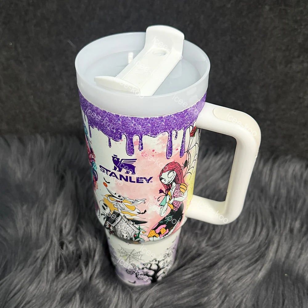 🔥Halloween Limited-Time Sale 49% OFF💀Sally x Jack Skellington 40oz Tumbler ✨