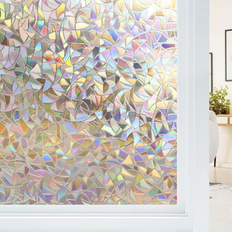 Last Day 49% OFF🔥 Stained Glass Rainbow Film Decorative Window Clings