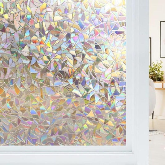 Last Day 49% OFF🔥 Stained Glass Rainbow Film Decorative Window Clings