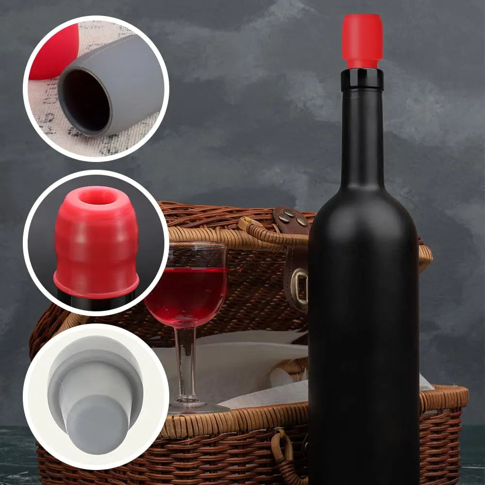 🔥 Last Day 49% OFF🍷 Wine Saver Stopper – Airtight Seal That Keeps Wine Fresh Longer