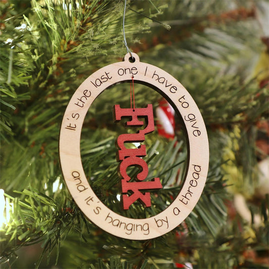 🤣Funny Christmas Ornament | Last F*ck