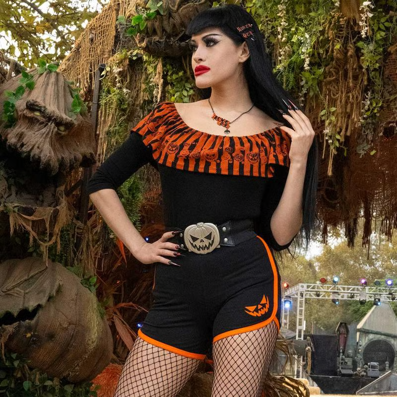 Halloween Special 49% OFF🔥Elastic Waist Belt Trick Or Treat Pumpkin Black👻