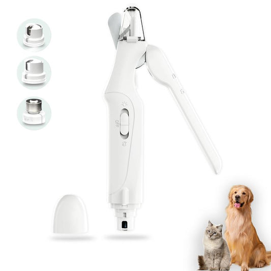 Silent Pet Nail Trimmer Set with Led Lights
