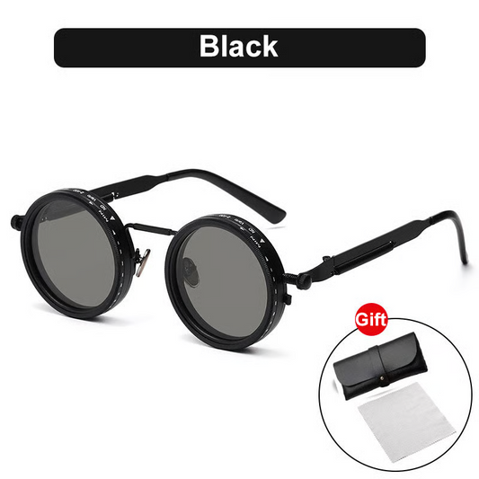 🕶️Adjustable Tint Rounded Polarized Lenses Retro Sunglasses