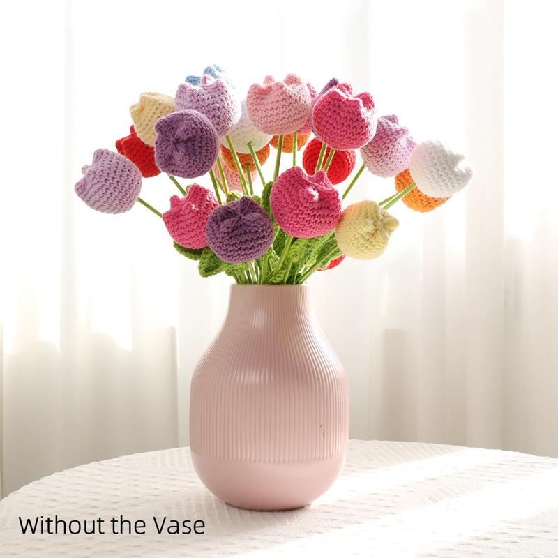 Last Day 49% OFF🌷🌷Hand-crocheted Tulip Bouquets—Symbolize Everlasting Love💖